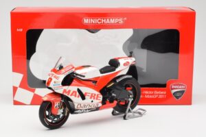 Ducati Desmosedici GP11 #8 H. Barbera Ducati MotoGP Team MotoGP 2011 Minichamps 1:12 123110008 Kovina – slika 6 od 6