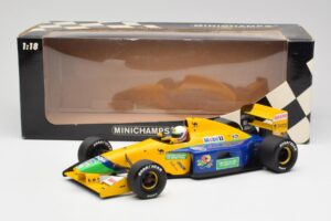 Benetton B191 #19 M. Schumacher F1 1991 Minichamps 1:18 100910119 Kovina – slika 6 od 6