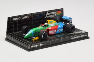 Benetton Ford B188 #19 A. Nannini Race Car 1988 Minichamps 1:43 400890119 Kovina – slika 2 od 4