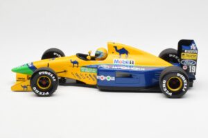 Benetton Ford B191 #20 R. Moreno F1 1991 Minichamps 1:18 100910019 Kovina – slika 3 od 6
