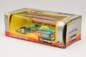 Benetton B190 Ford #20 N. Piquet F1 1990 Bburago 1:24 6102 Kovina – slika 3 od 3