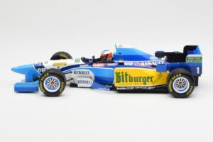 Benetton B195 Renault #1 M. Schumacher Winner Japanese GP 1995 Minichamps 1:18 510953401 Kovina – slika 3 od 6