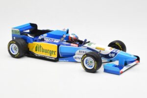 Benetton B195 Renault #1 M. Schumacher Winner Japanese GP 1995 Minichamps 1:18 510953401 Kovina – slika 4 od 6