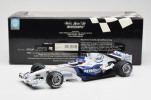 BMW Sauber F1.06 #17 J. Villeneuve F1 2006 Minichamps 1:18 100060017 Kovina – slika 6 od 6