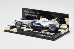 BMW Sauber F1.06 #16 N. Heidfeld Brazilian GP 2006 Minichamps 1:43 400060316 Kovina – slika 3 od 5