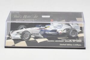 BMW Sauber F1.06 #16 N. Heidfeld Brazilian GP 2006 Minichamps 1:43 400060316 Kovina – slika 5 od 5