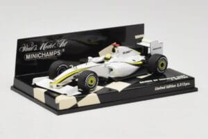 Brawn GP Mercedes BGP001 #22 J. Button Showcar 2009 Minichamps 1:43 400090092 Kovina – slika 2 od 5