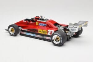 Ferrari 126C2 #27 G. Villeneuve GP Belgium 1982 MCG 1:18 MCG18629F Kovina – slika 5 od 6