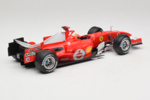 Ferrari 248 F1 #5 M. Schumacher German GP Hockenheimring 2006 Hot Wheels 1:18 J2887 Kovina – slika 2 od 6