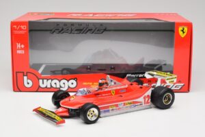 Ferrari 312T4 #12 G. Villeneuve South African Grand Prix 1979 Bburago 1:18 18-16814 Kovina – slika 6 od 6