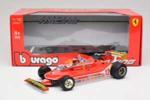 Ferrari 312T4 #12 G. Villeneuve United States Grand Prix East Winner 1979 Bburago 1:18 18-16814-18-01546 Kovina – slika 6 od 6