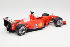 Ferrari F2001 #1 M. Schumacher F1 World Champion 2001 Rdeč Hot Wheels 1:18 50202 Kovina – slika 2 od 6