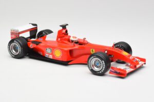 Ferrari F2001 #1 M. Schumacher F1 World Champion 2001 Rdeč Hot Wheels 1:18 50202 Kovina – slika 4 od 6