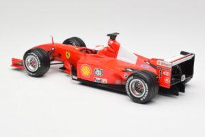 Ferrari F2001 #1 M. Schumacher F1 World Champion 2001 Rdeč Hot Wheels 1:18 50202 Kovina – slika 5 od 6