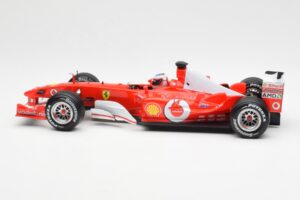 Ferrari F2003-GA #2 R. Barrichello F1 2003 Hot Wheels 1:18 B1024 Kovina – slika 3 od 6