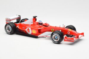 Ferrari F2003-GA #2 R. Barrichello F1 2003 Hot Wheels 1:18 B1024 Kovina – slika 4 od 6