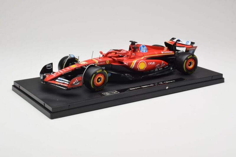 Ferrari SF-24 #16 C. Leclerc Emilia Romagna Grand Prix 2024 Bburago 1:18 18-16821-L-IMOLA-SHOWCASE Kovina