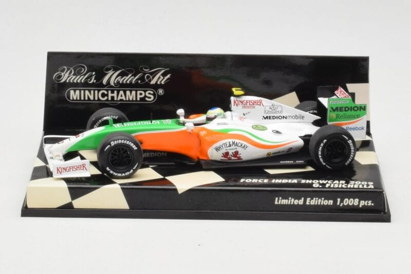 Force India Mercedes VJM02 #21 G. Fisichella Showcar 2009 Minichamps 1:43 400090091 Kovina