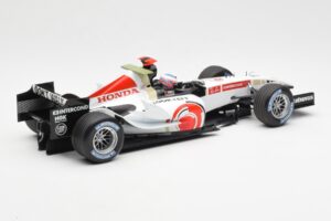 Honda RA106 Honda Racing Team R. Barrichello F1 Showcar 2006 Minichamps 1:18 08MF1-06B-CRB18 Kovina – slika 2 od 6
