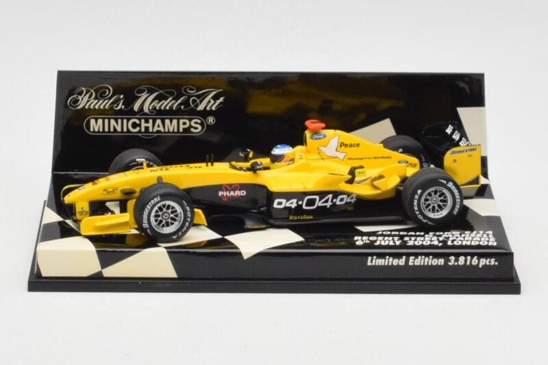 Jordan Ford EJ14 N. Mansell Regent Street Parade 2004 Minichamps 1:43 400040095 Kovina