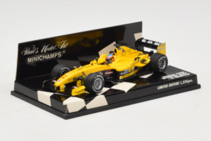 Jordan EJ14 Ford #18 N. Heidfeld Jordan Ford F1 Team Showcar 2004 Minichamps 1:43 400040088 Kovina – slika 2 od 5