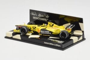 Jordan Honda EJ11 #7 H-H. Frentzen F1 2001 Minichamps 1:43 400010011 Kovina – slika 3 od 5