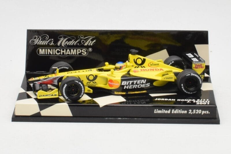 Jordan Honda EJ11 #11 J. Trulli F1 2001 Minichamps 1:43 400010012 Kovina