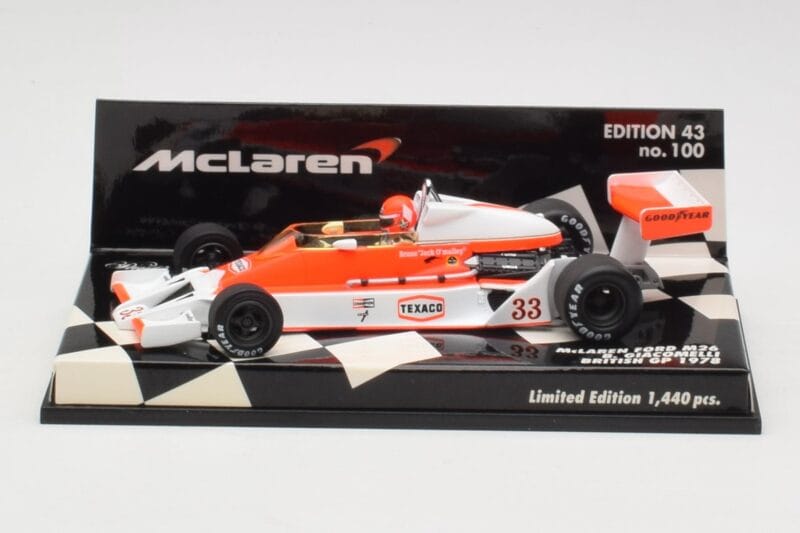 McLaren Ford M26 B. Giacomelli British GP 1978 Minichamps 1:43 530784333 Kovina