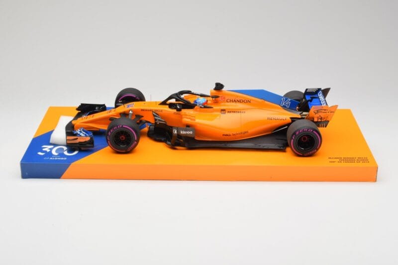 McLaren MCL33 #14 F. Alonso Canadian Grand Prix 300th Start 2018 Minichamps 1:18 533184014 Kovina