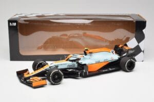 McLaren MCL35M #4 L. Norris Monaco GP 2021 Minichamps 1:18 530212404 Kovina – slika 6 od 7