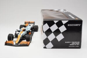 McLaren MCL35M #4 L. Norris Monaco GP 2021 Minichamps 1:18 530212404 Kovina – slika 7 od 7