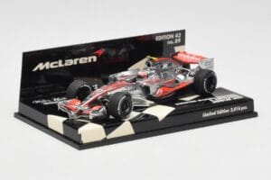 McLaren Mercedes MP4-23 #23 H. Kovalainen Showcar 2008 Minichamps 1:43 530084393 Kovina – slika 2 od 5