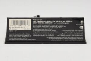 McLaren Mercedes MP4-20 #10 J-P. Montoya Race Car 2005 Minichamps 1:43 530054310 Kovina – slika 4 od 5