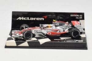 McLaren Mercedes MP4-22 #2 L. Hamilton Race Car 2007 Minichamps 1:43 530074302 Kovina