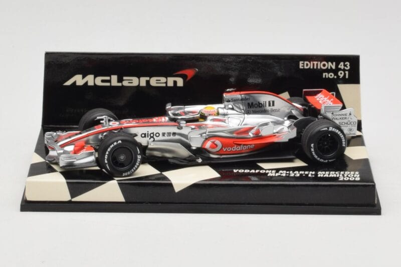 McLaren Mercedes MP4-23 #22 L. Hamilton Race Car 2008 Minichamps 1:43 530084322 Kovina