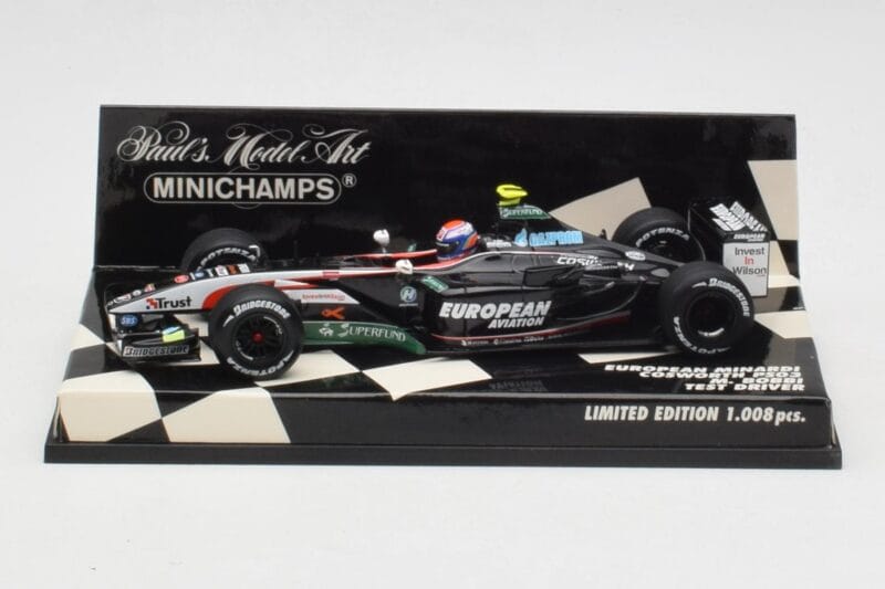 Minardi Cosworth PS03 M. Bobbi Test Car 2003 Minichamps 1:43 400030039 Kovina
