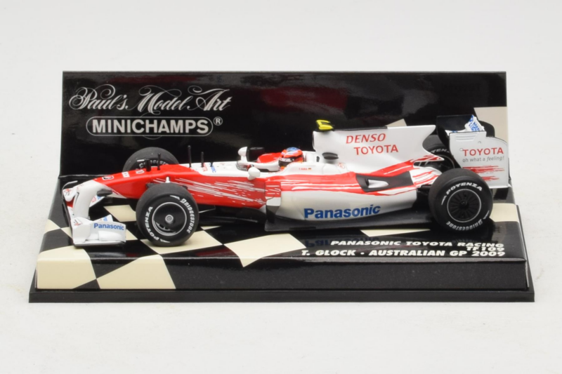 Toyota TF109 #10 T. Glock Panasonic Toyota Racing Australian GP 2009 Minichamps 1:43 400090010 Kovina