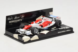 Toyota TF108 #9 J. Trulli Panasonic Toyota Racing Showcar F1 2008 Minichamps 1:43 400080081 Kovina – slika 2 od 5