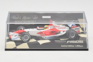 Toyota TF107 Panasonic #11 R. Schumacher Panasonic Toyota Racing Showcar 2007 Minichamps 1:43 400070081 Kovina – slika 5 od 5