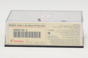 Toyota TF107 #11 R. Schumacher Panasonic Toyota Racing F1 2007 Minichamps 1:43 AM601286 Kovina – slika 5 od 5