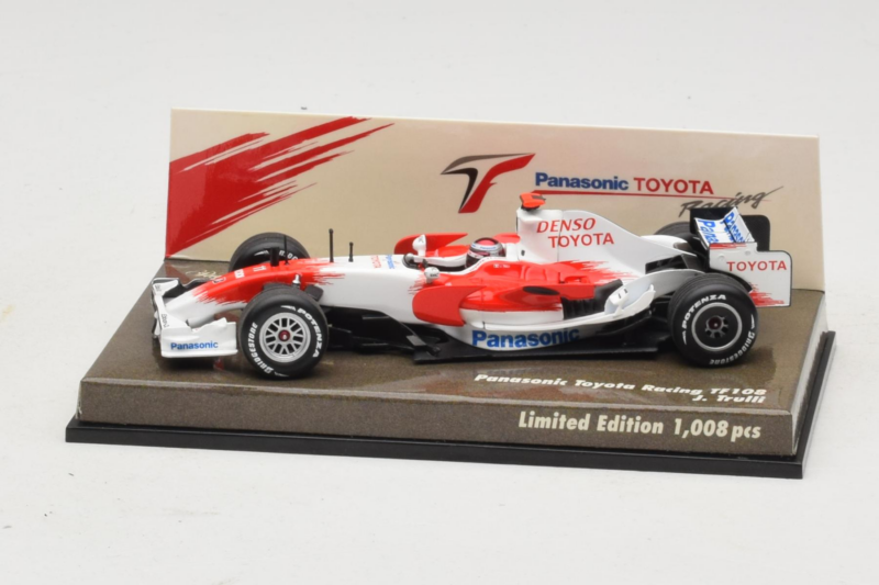 Toyota TF108 Panasonic #12 J. Trulli F1 2008 Minichamps 1:43 AM611513 Kovina