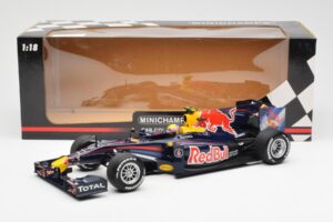 Red Bull RB6 #7 M. Webber Red Bull Racing Showcar 2010 Minichamps 1:18 150100076-R1 Kovina – slika 6 od 6