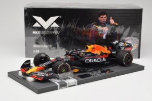 Red Bull RB18 #1 M. Verstappen Miami GP 2022 Winner Minichamps 1:18 113220301 Smola – slika 7 od 7