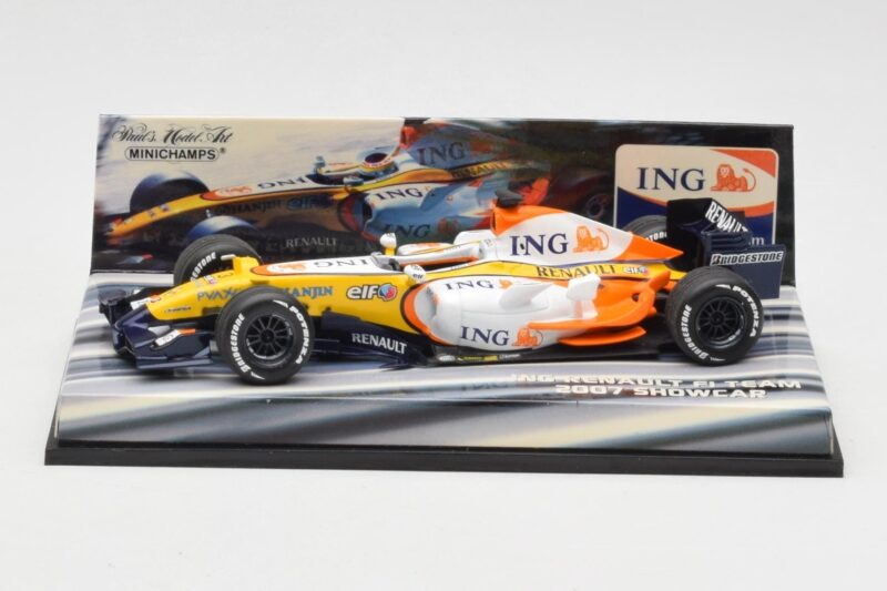 Renault R27 G. Fisichella / H. Kovalainen Showcar 2007 Minichamps 1:43 403070172 Kovina