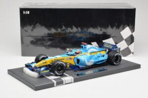 Renault F1 Team R25 #5 F. Alonso Winner French GP 2005 Minichamps 1:18 117051005 Kovina – slika 7 od 7