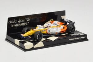 Renault R28 #6 Showcar 2008 Minichamps 1:43 400080076 Kovina – slika 2 od 5