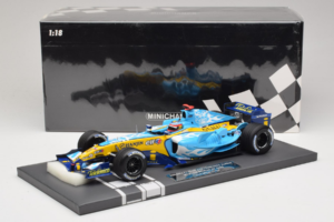 Renault R25 #5 F. Alonso 2nd Place Belgian GP 2005 Minichamps 1:18 117051605 Kovina – slika 7 od 7