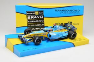 Renault R25 #5 F. Alonso Brazil GP F1 World Champion 2005 Minichamps 1:18 147051705 Kovina – slika 6 od 6