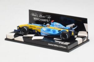Renault R25 F. Alonso F1 World Champion Showcar 2005 Minichamps 1:43 400050075 Kovina – slika 2 od 5