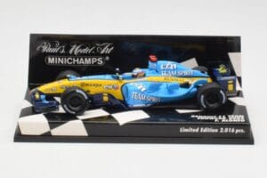 Renault R25 F. Alonso F1 World Champion Showcar 2005 Minichamps 1:43 400050075 Kovina